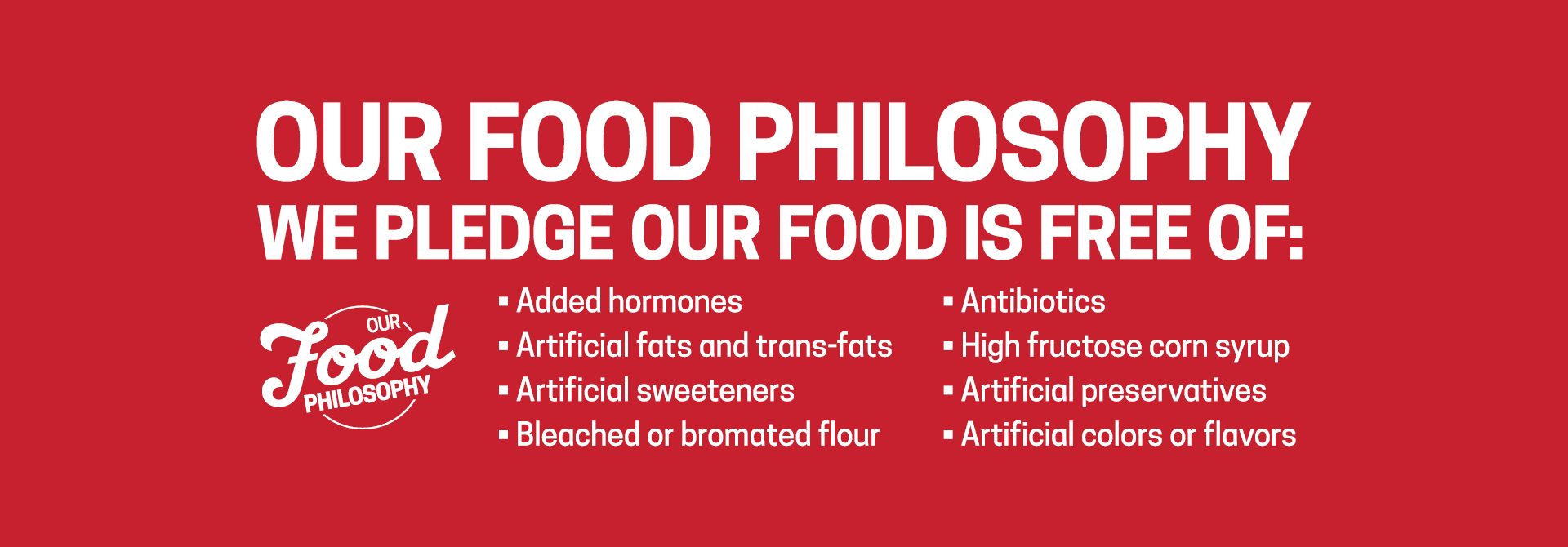 Our Food Philosophy