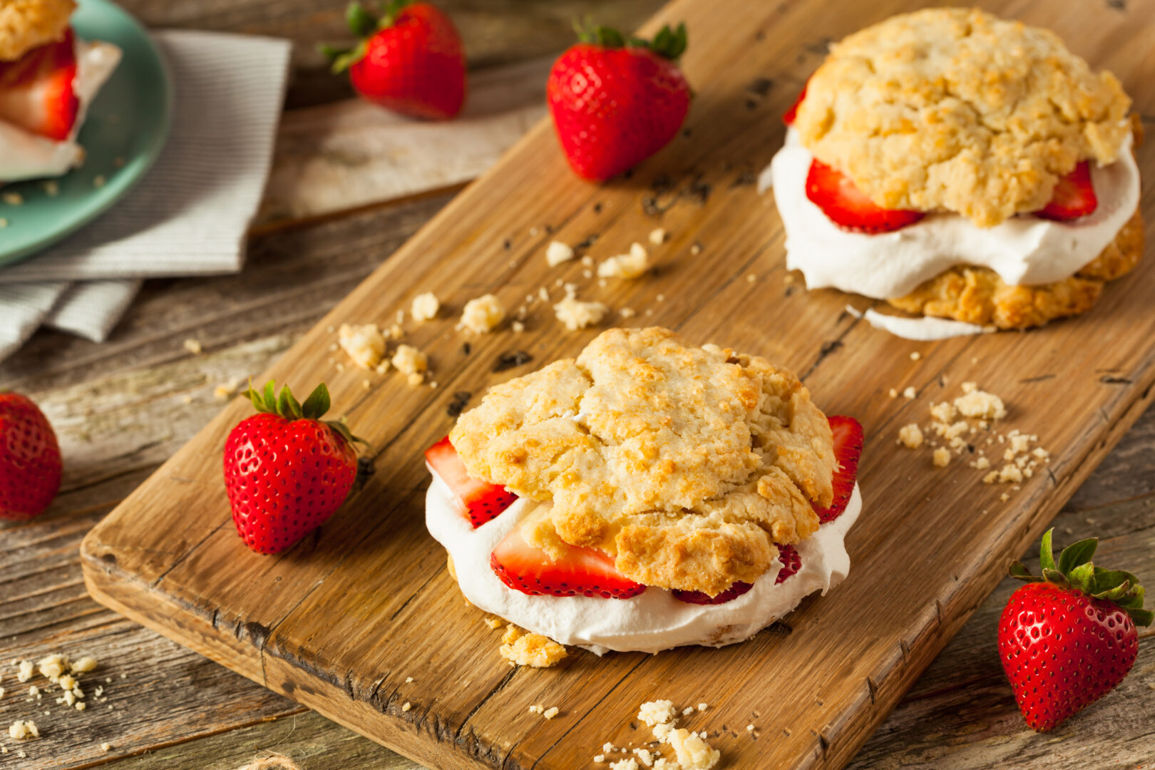 Homemade Strawberry Shortcake with Whipped Cream Strawberry Shortcake Sammys