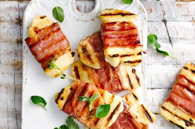 Halloumi Prosciutto Bites