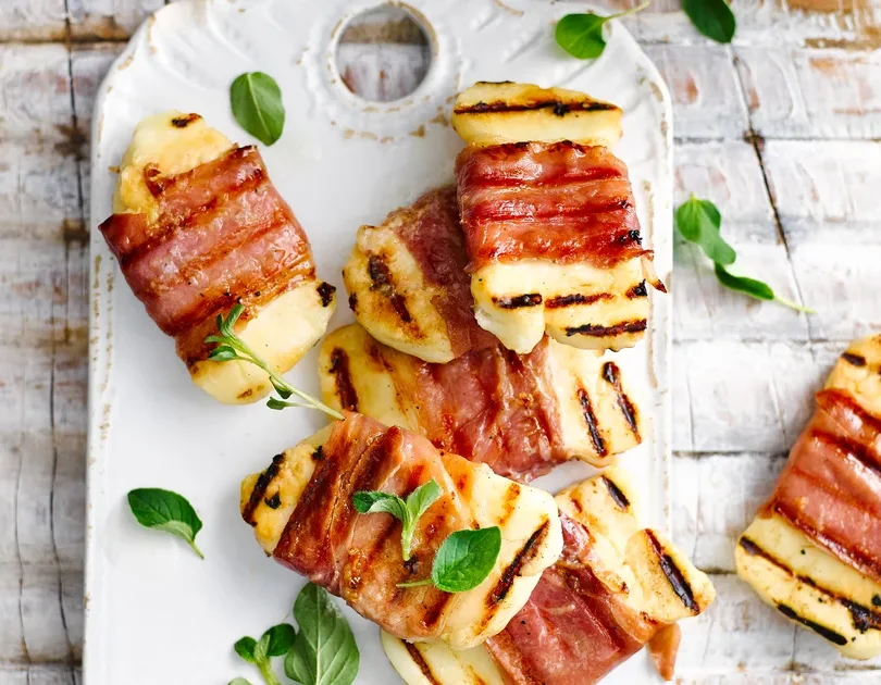 Halloumi Prosciutto Bites