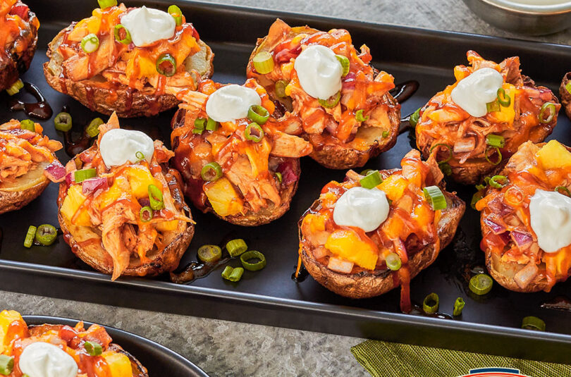 Barbecue Chicken Potato Skins
