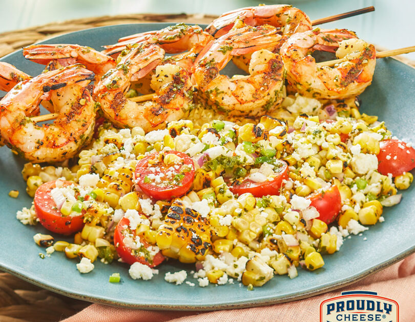 Basil Shrimp with Sweet Corn Salad