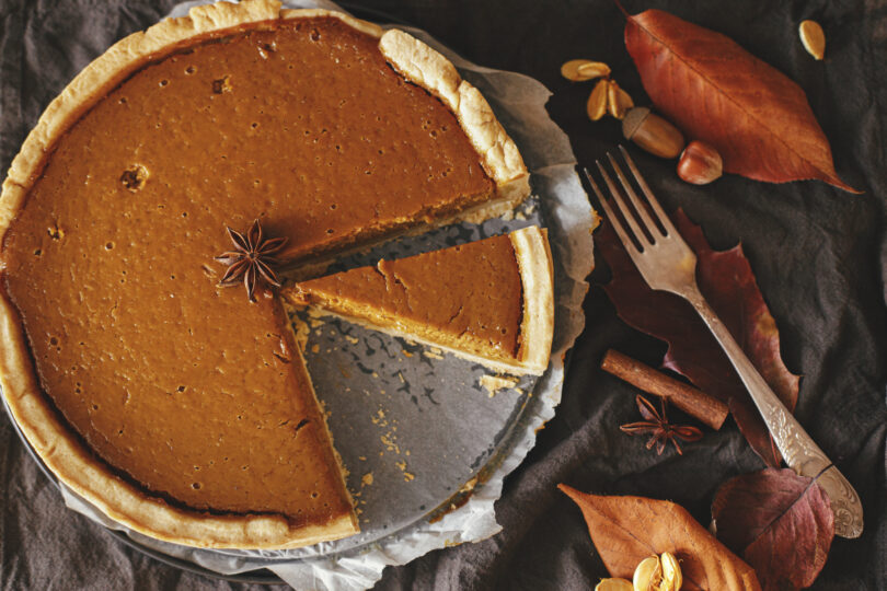 9 Inch Vegan Pumpkin Pie (Serves 6-8)