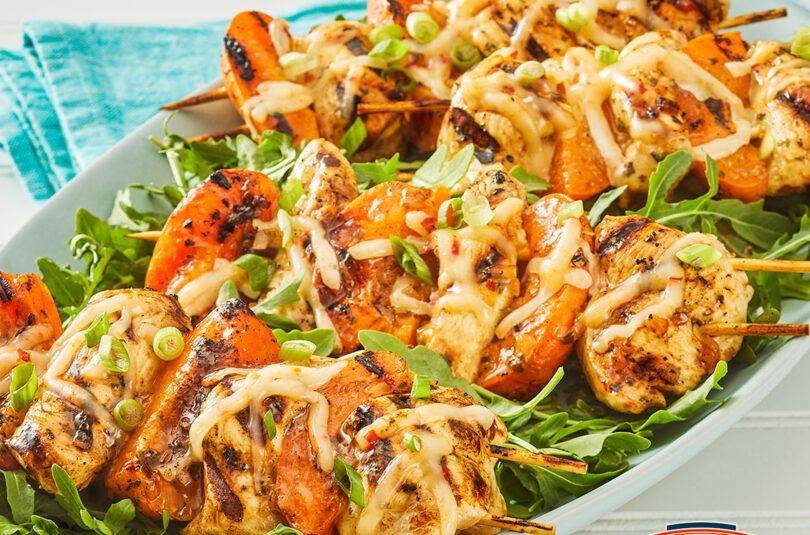 Citrus-Glazed Chicken and Apricot Kabobs
