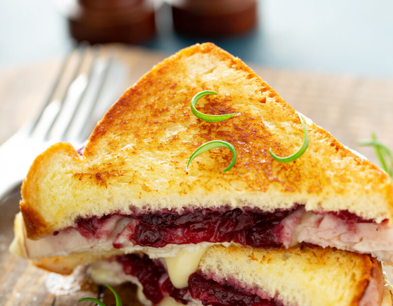 Blueberry & Balsamic Grilled Cheese Sandwich